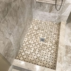 Bathroom contracting Schaumburg new shower and stone tile
