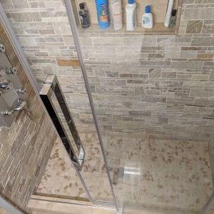 Bathroom Remodeling Hoffman Estates - natural stone shower tile