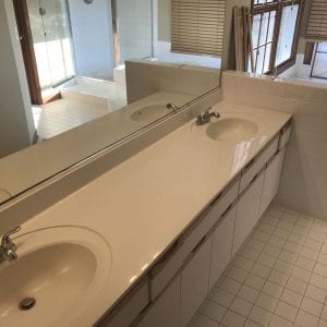 Master Bathroom Remodeling Schaumburg - new countertops and sink