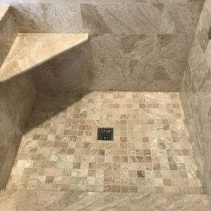 Shower Remodeling in Barrington - new tile