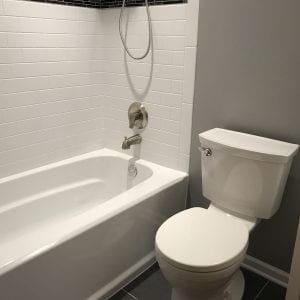 Bathroom remodeling in Schaumburg - new tub, paint, flooring