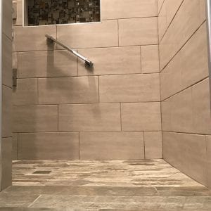 Bathroom remodeling in Bartlett - tile, flooring, new shower