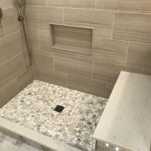 Bathroom remodeling in Hoffman Estates - new shower and tile