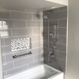 Bathroom remodeling in Schaumburg - new shower and tile