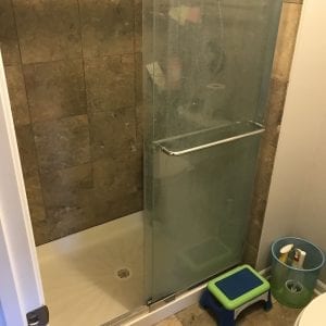 Shower remodeling in Schaumburg - new tile, flooring, shower