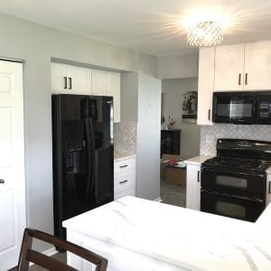 Kitchen Remodeling in Streamwood - black and white