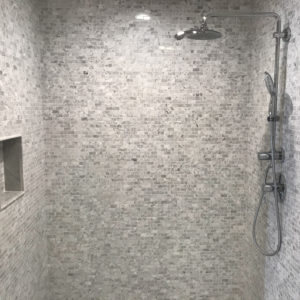 Remodeled shower in Northbrook, Illinois