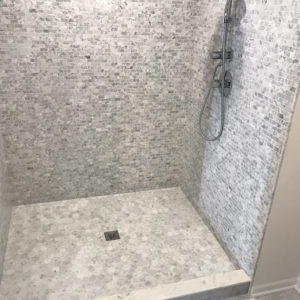 A remodeled shower in Northbrook IL, bathroom remodeling by Sunny Construction & Remodeling