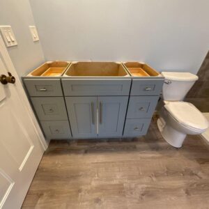 Bathroom remodeling in Itasca - new vanity cabinet