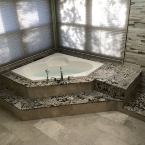 Bathroom remodeling modern tub