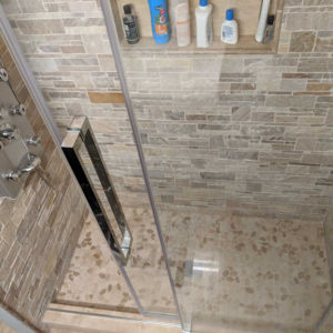 Shower remodeling contractor - natural stone