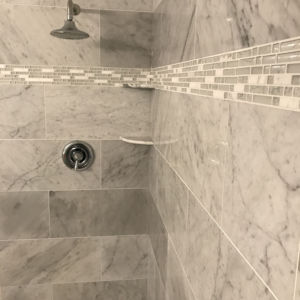 Naural stone shower