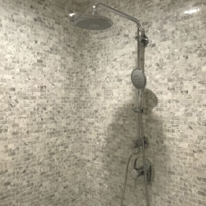 Remodeled shower in Northbrook, Illinois