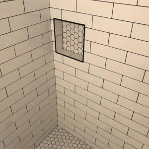 Shower remodeling - geometric patterns