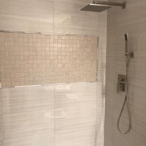 shower remodeling, rain shower head