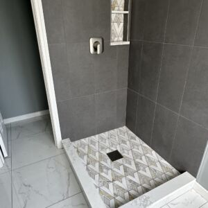 During Bathroom Remodel Bartlett Illinois